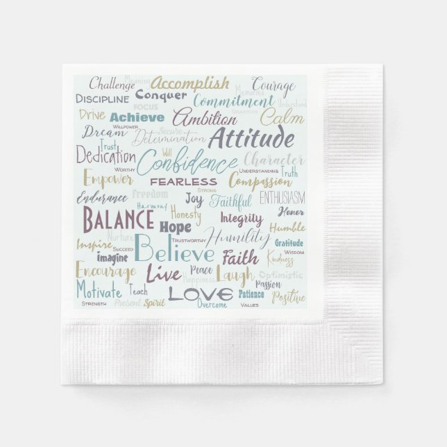 Affirmations   napkins (Front)