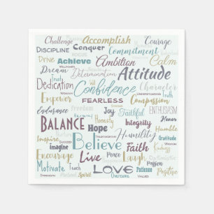 Affirmations napkins