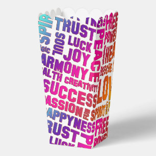 Affirmations of Life - positive words 3 Favor Boxes
