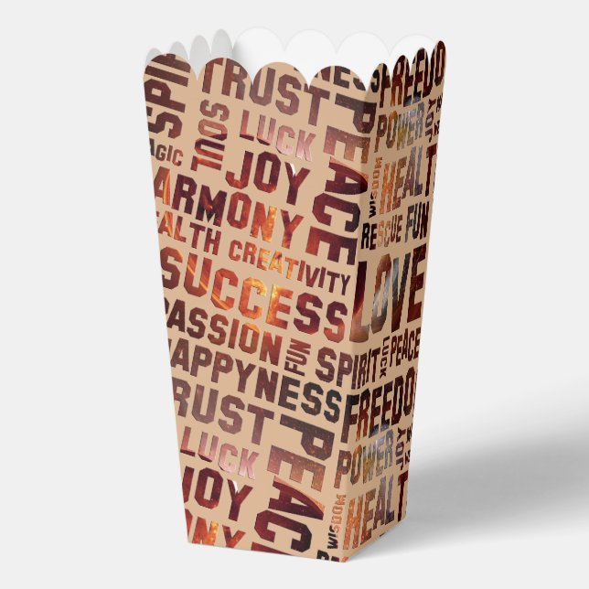 Affirmations of Life - positive words 5a Favor Boxes (Back)