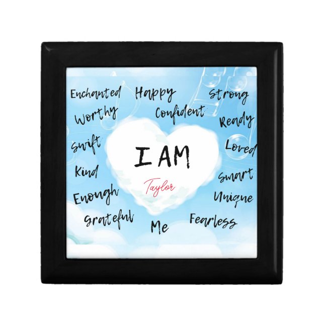Affirmations Personalized Keepsake Box (Front)