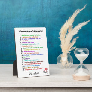AFFIRMATIONS PERSONALIZED PLAQUE