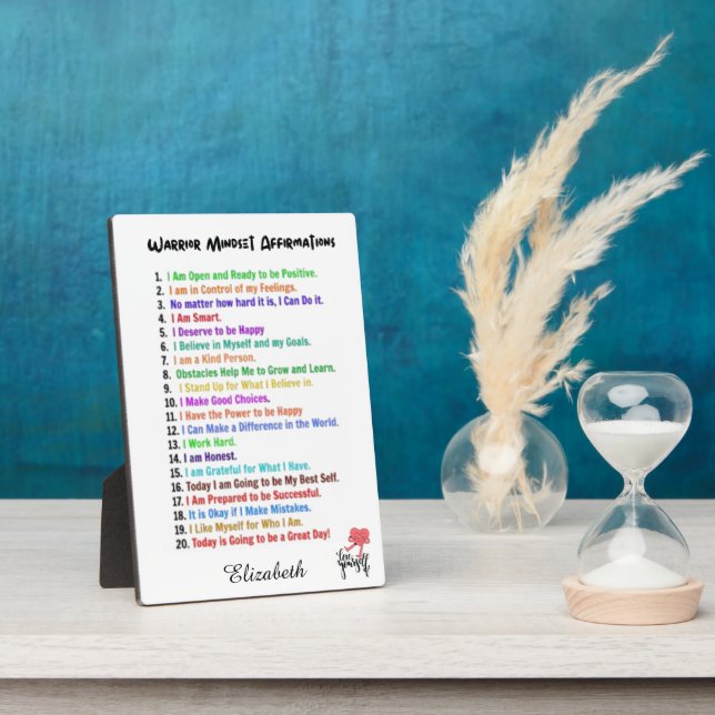 AFFIRMATIONS PERSONALIZED PLAQUE (Side)