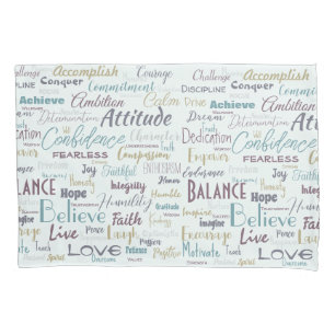 Affirmations pillow case