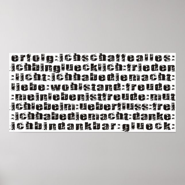 Affirmations Poster (Front)