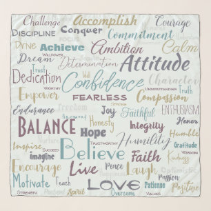 Affirmations scarf