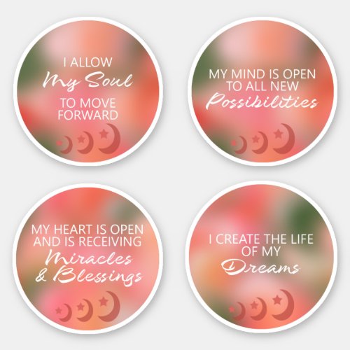Affirmations Stickers Great for New Moon Ritual 1A