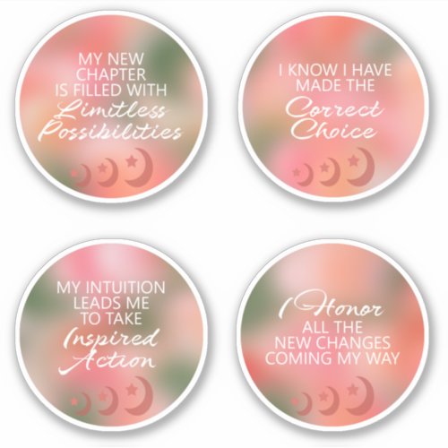 Affirmations Stickers Great for New Moon Ritual 4A