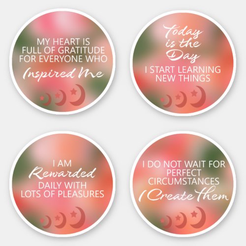 Affirmations Stickers Great for New Moon Ritual 7A