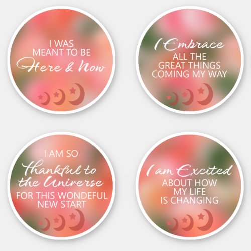 Affirmations Stickers Great for New Moon Ritual 8A