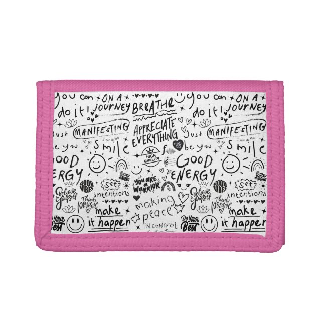 AFFIRMATIONS TRIFOLD PHOTO WALLET (Front)