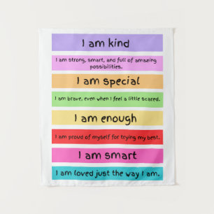 AFFIRMATIONS WALL ART TAPESTRY