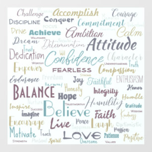 Affirmations  wall decal 
