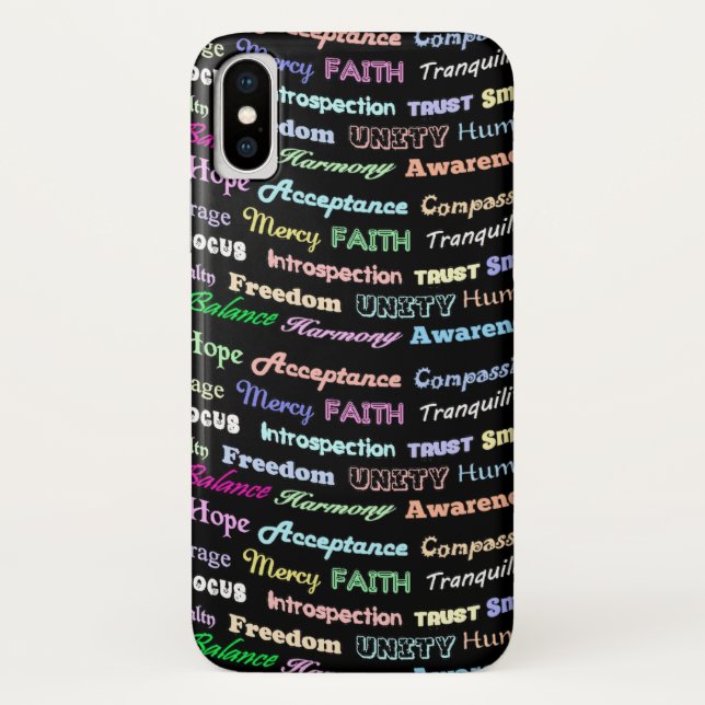 Affirmative Words Case-Mate iPhone Case (Back)