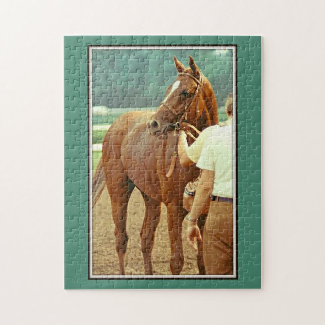 Affirmed Thoroughbred Racehorse 1978 Jigsaw Puzzle (Vertical)