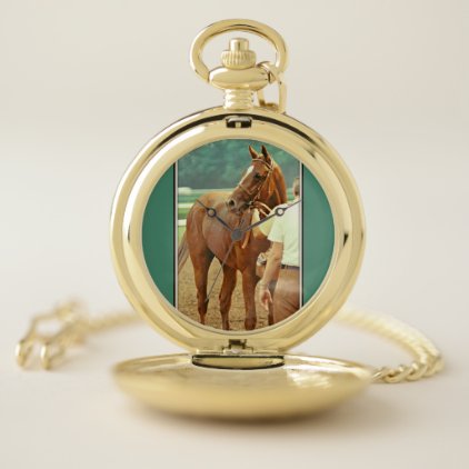 Affirmed Thoroughbred Racehorse 1978 Pocket Watch