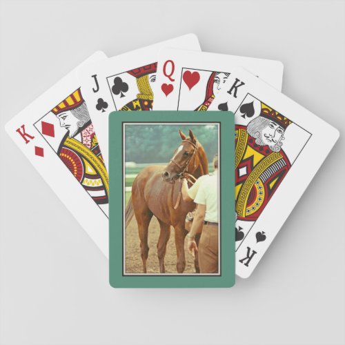 Affirmed Thoroughbred Racehorse 1978 Poker Cards
