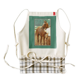 Affirmed Thoroughbred Racehorse 1978 Zazzle HEART Apron