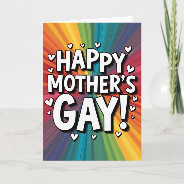Affirming Mothers Day Burst Card (Front)