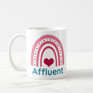 Affluent Viva Magenta Boho Rainbow Coffee Mug
