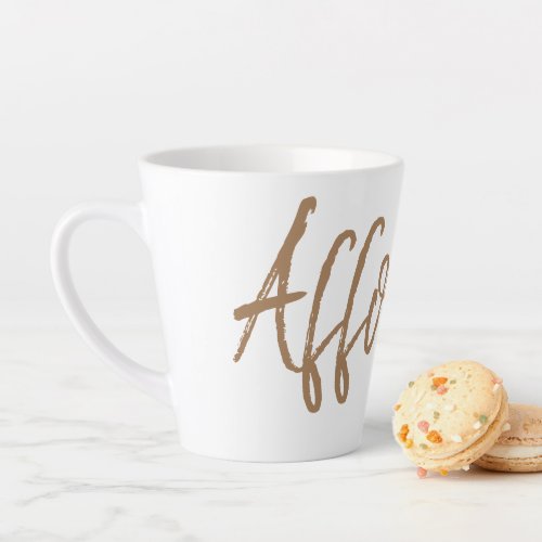 Affogato espresso coffee lovers typography latte mug