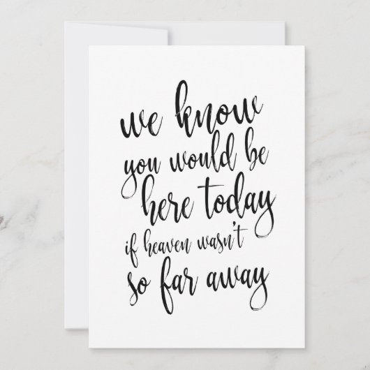 Affordable calligraphy memorial sign for wedding (Front)