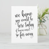 Affordable calligraphy memorial sign for wedding (Standing Front)