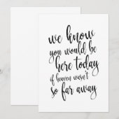 Affordable calligraphy memorial sign for wedding (Front/Back)