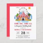 Affordable Carnival Circus 1st Birthday (Front/Back)