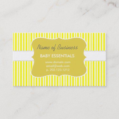 Affordable Cute Golden Baby Children Business Cards