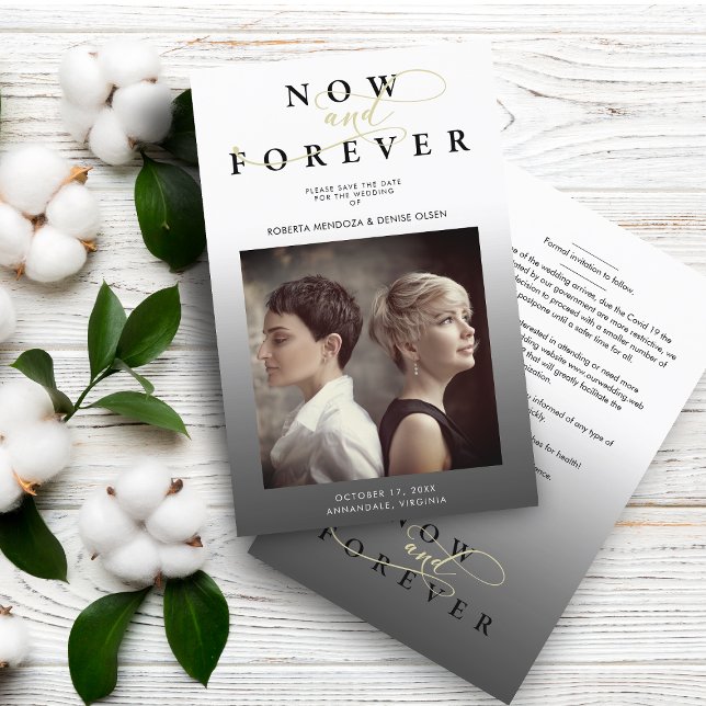 Affordable Elegance Gray Gradient Photo Wedding (Creator Uploaded)