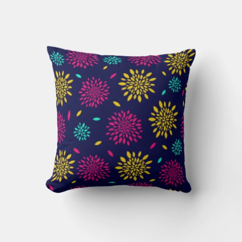 Affordable Funky printed Custom printed floral  Throw Pillow