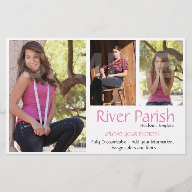 Affordable Model Comp Cards Flyer (Front)