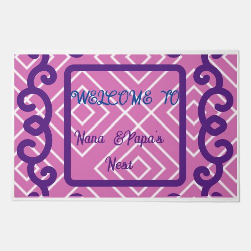 Affordable pink welcome mat for budget_conscious 
