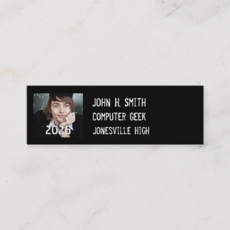 Affordable Senior Pictures Mini Business Card