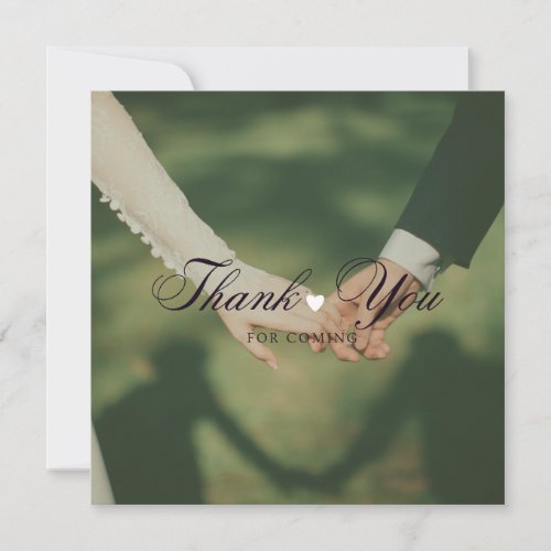 Affordable Thanks wedding card Sunlit Handcrafted 