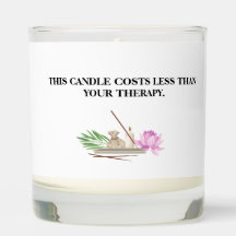 Affordable Therapy Candle, Funny Birthday Gift
