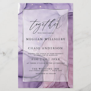 Affordable Wedding Cust6 Lavender Rose Abstract