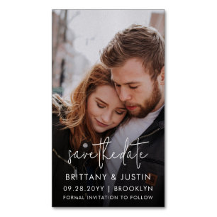 Affordable Wedding Save the Date Photo Magnets