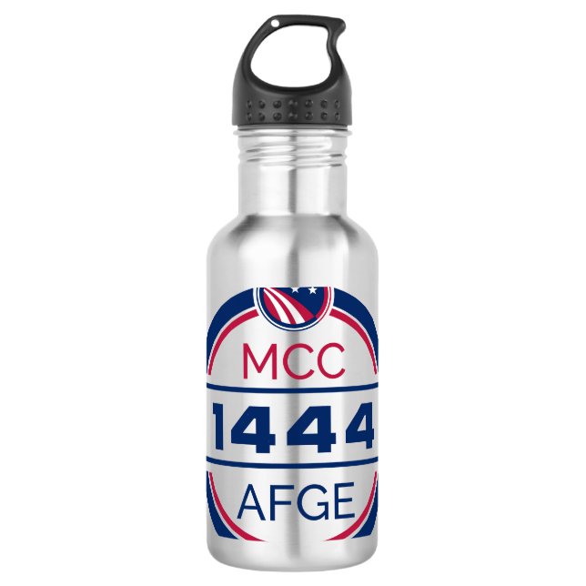AFGE Local 1444 Water Bottle Steel (Front)