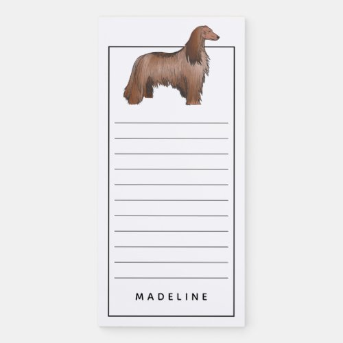 Afghan  Add Your Name Magnetic Notepad