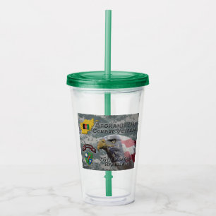 Afghan Combat Veteran 75th Ranger Regiment Acrylic Tumbler