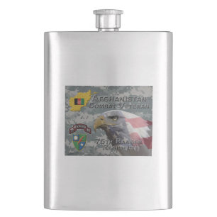 Afghan Combat Veteran 75th Ranger Regiment Flask