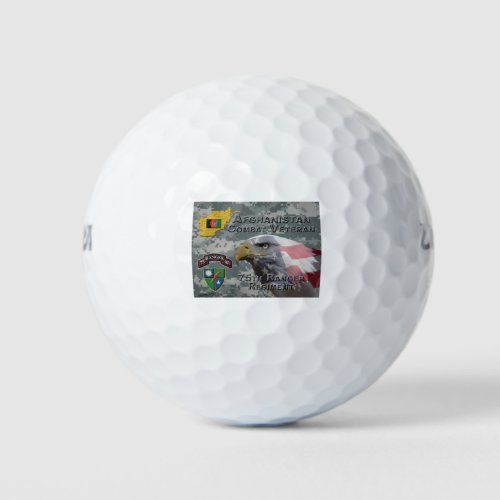 Afghan Combat Veteran 75th Ranger Regiment Golf Balls