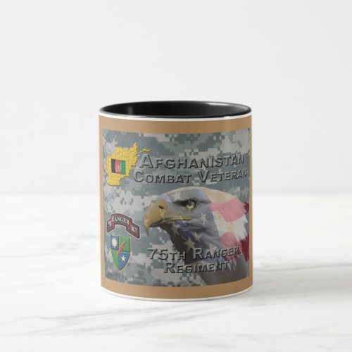 Afghan Combat Veteran 75th Ranger Regiment Mug