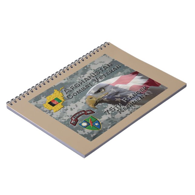 Afghan Combat Veteran 75th Ranger Regiment Notebook (Left Side)