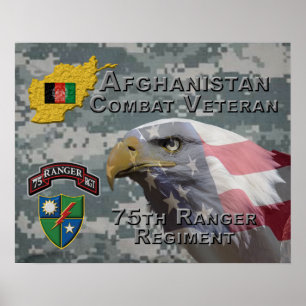 Afghan Combat Veteran 75th Ranger Regiment Poster
