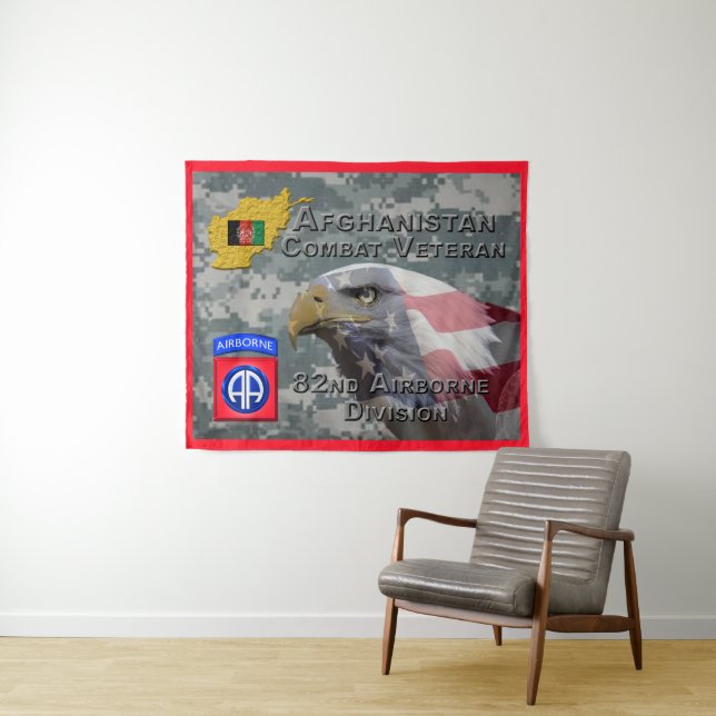 “Afghan Combat Veteran” - 82nd Airborne Division Tapestry (In Situ (Horizontal))
