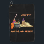 AFGHAN HAPPY HOWL-O-WEEN   GOLF TOWEL<br><div class="desc">AFGHAN HAPPY HOWL-O-WEEN</div>