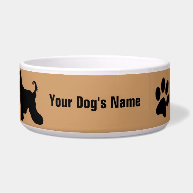 Afghan Hound アフガン・ハウンド Bowl (Front)